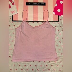 VS PINK VINTAGE Y2K 2003 STRIPED SPAGHETTI STRAP CAMI TANK TOP RARE HTF LARGE